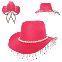 JEWELED FELT COWBOY HAT